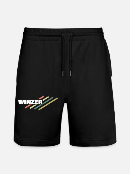 Arbeitsplatz Winzer - Stanley/Stella Unisex Bio Joggingshorts Trainer  - Schwarz