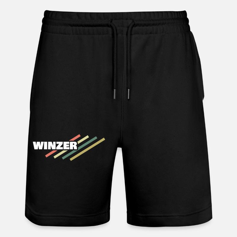 Lieu de travail : Vignerons - Short de jogging bio TRAINER Stanley/Stella unisexe - noir