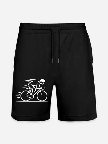 Minimalist Cycle - Stanley/Stella Trainer Unisex Organic Jogging Shorts - black