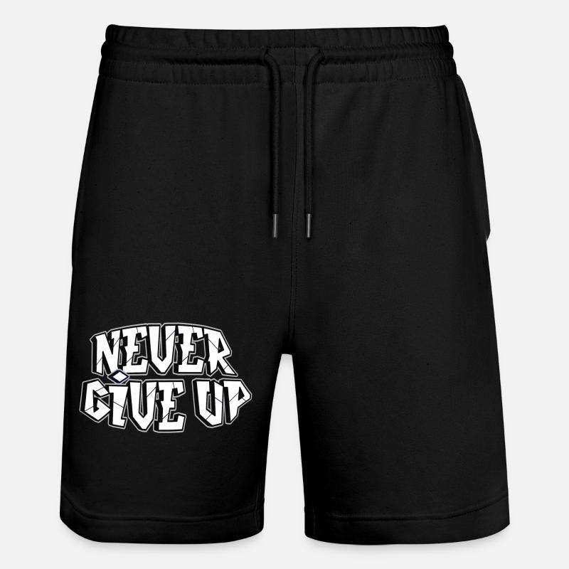 Alles ist möglich, Sieger, Kämpfer - Stanley/Stella Unisex Bio Joggingshorts Trainer  - Schwarz