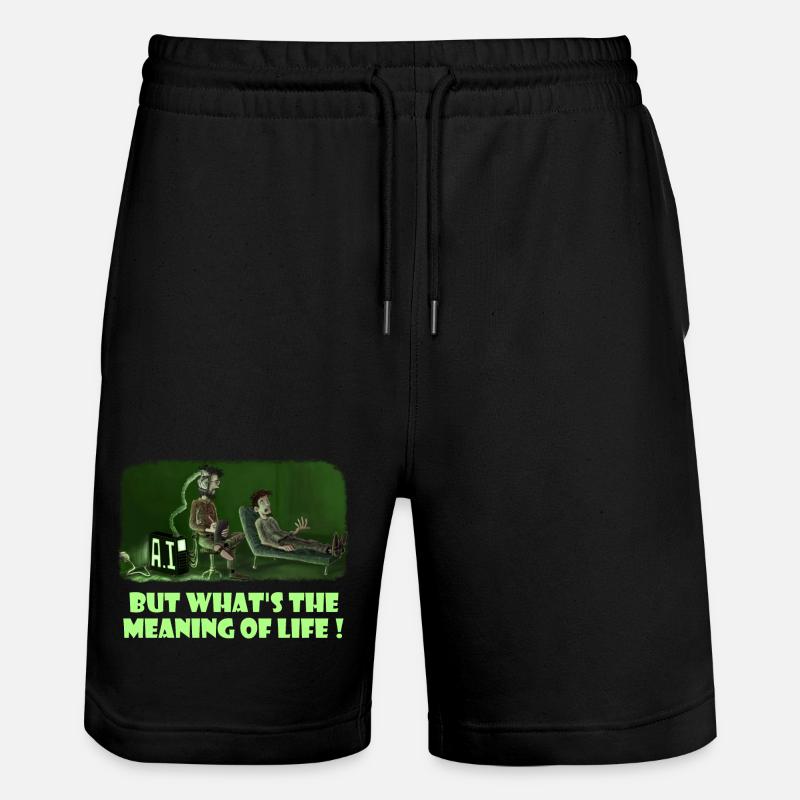 Eines der vielen Paradoxe der KI - Stanley/Stella Unisex Bio Joggingshorts Trainer  - Schwarz