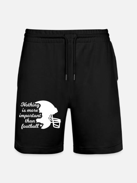 Football Inspiration - Stanley/Stella Trainer Unisex Organic Jogging Shorts - black
