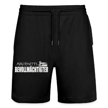 REPRÉSENTANT DE SECTION - Short de jogging bio TRAINER Stanley/Stella unisexe - noir - Devant - Nik (191cm) & Marisol (170cm)