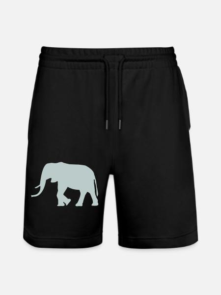 Éléphant - Short de jogging bio TRAINER Stanley/Stella unisexe - noir