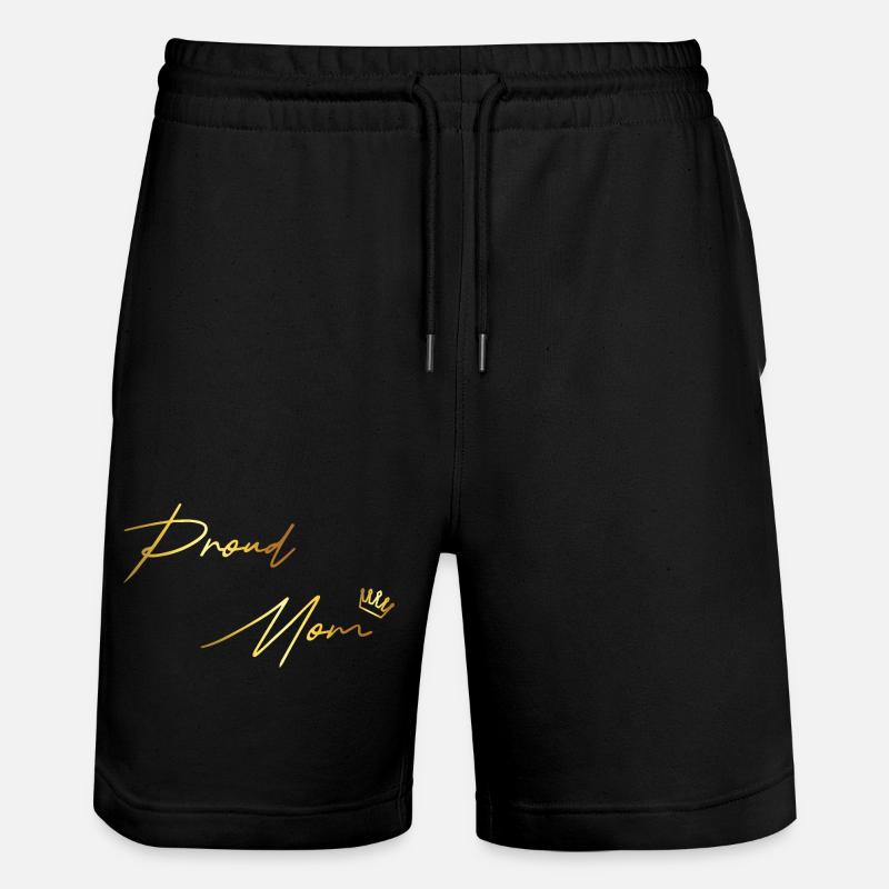 Proud Mom - Stanley/Stella Trainer Unisex Organic Jogging Shorts - black