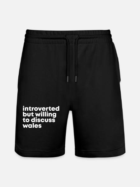 Wales Wales Wales - Stanley/Stella Trainer Unisex Organic Jogging Shorts - black
