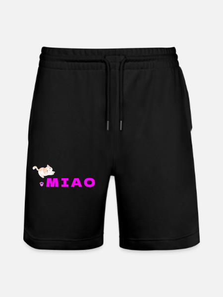 Miaulement Joyeux - Stanley/Stella Trainer Unisex Organic Jogging Shorts - black