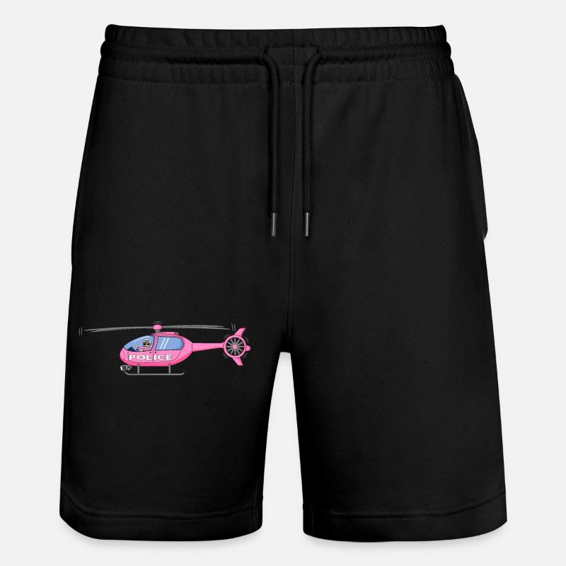 Elicottero della in rosa - Pantaloncini da jogger ecologici unisex Trainer di Stanley/Stella - nero