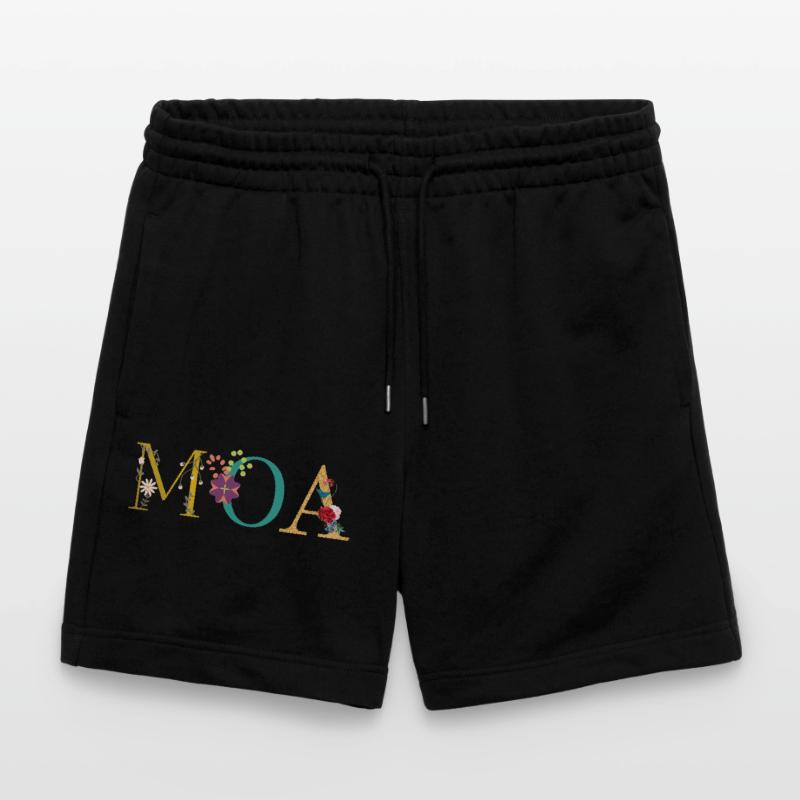 Nom du MOA décoré de fleurs Short de jogging bio TRAINER Stanley/Stella unisexe