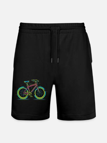 Rennrad Retrowave - Stanley/Stella Unisex Bio Joggingshorts Trainer - Schwarz
