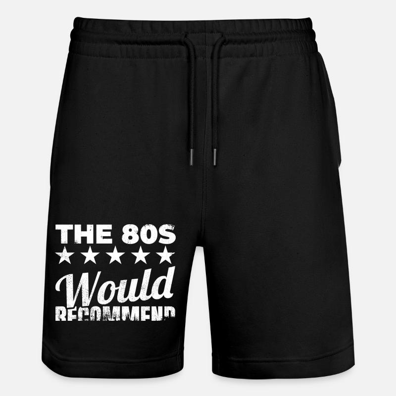 Je recommanderais les années 80 - Short de jogging bio TRAINER Stanley/Stella unisexe - noir