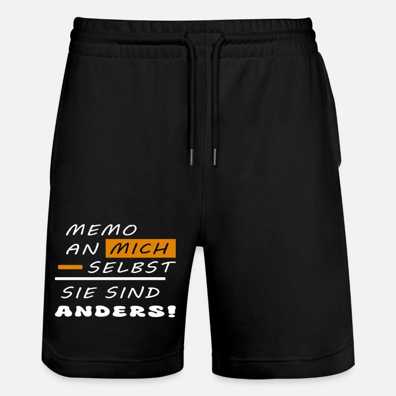 Sie sind anders ! - Stanley/Stella Unisex Bio Joggingshorts Trainer  - Schwarz