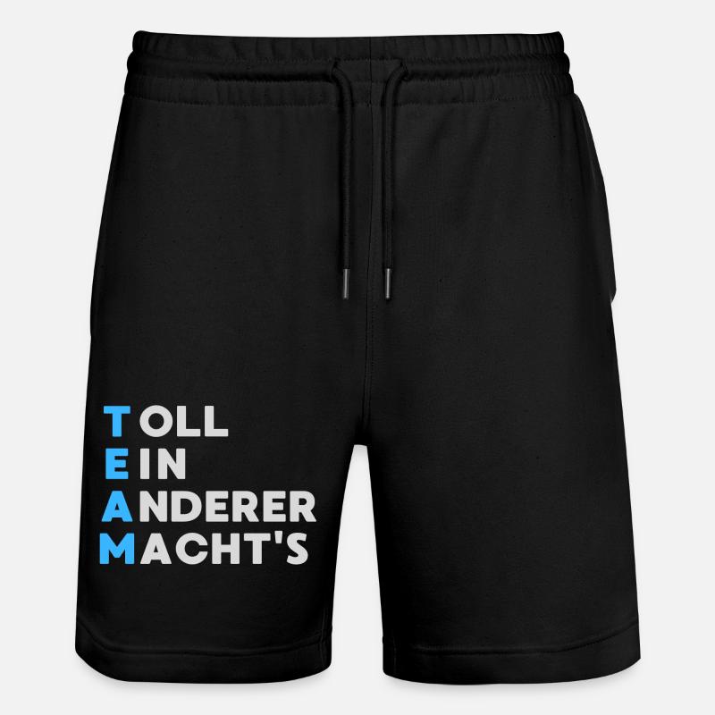 TEAM Toll Ein Anderer Macht`s - Stanley/Stella Unisex Bio Joggingshorts Trainer  - Schwarz