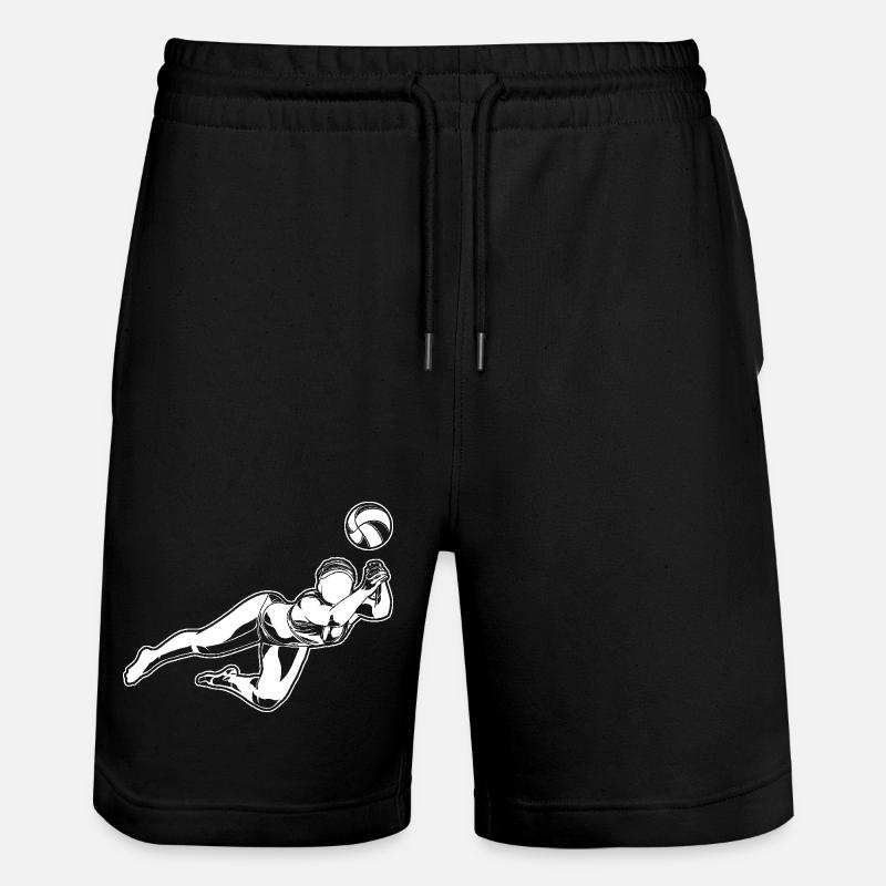 Beach-volley filles - Short de jogging bio TRAINER Stanley/Stella unisexe - noir