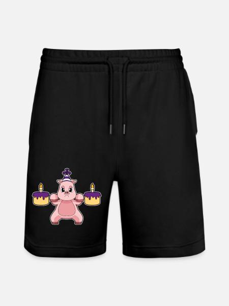 Cochon Anniversaire Musculation - Short de jogging bio TRAINER Stanley/Stella unisexe - noir