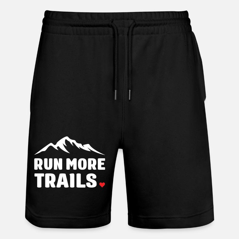 Courez plus de sentiers - Short de jogging bio TRAINER Stanley/Stella unisexe - noir