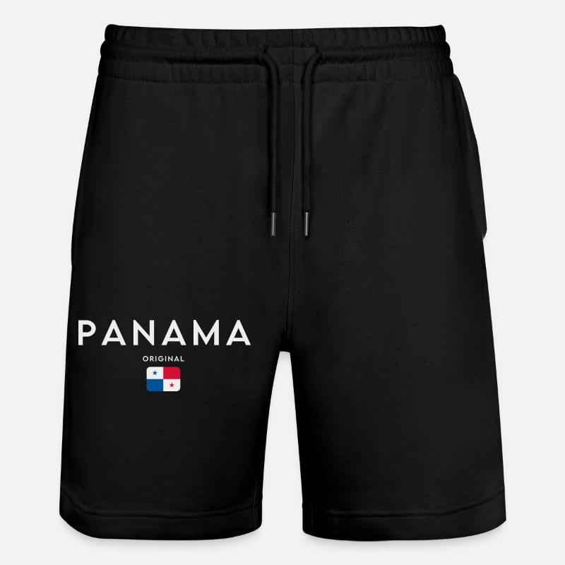 Drapeau panaméen, fierté panaméenne - Short de jogging bio TRAINER Stanley/Stella unisexe - noir