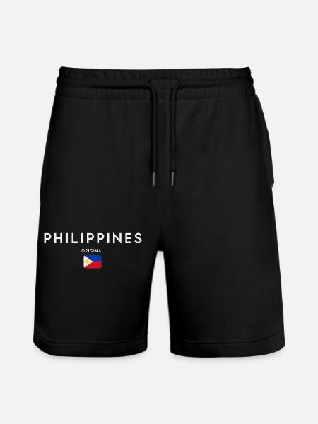 Drapeau philippin, fierté philippine - Short de jogging bio TRAINER Stanley/Stella unisexe - noir