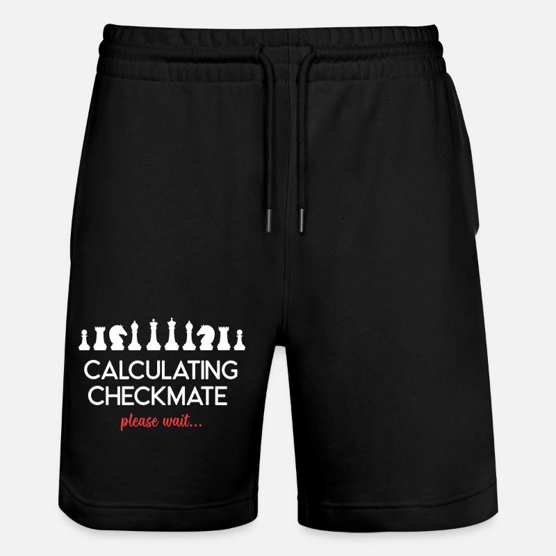 Chess - Calculating Checkmate, please wait... - Stanley/Stella Trainer Unisex Organic Jogging Shorts - black