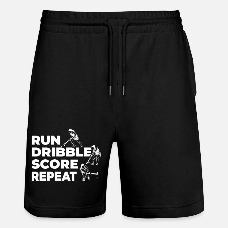 Joueurs de hockey sur gazon - Short de jogging bio TRAINER Stanley/Stella unisexe - noir