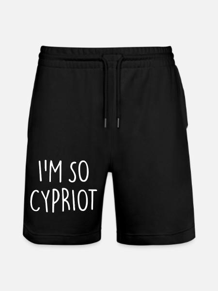 I'M SO CYPRIOT Cyprus - Stanley/Stella Trainer Unisex Organic Jogging Shorts - black