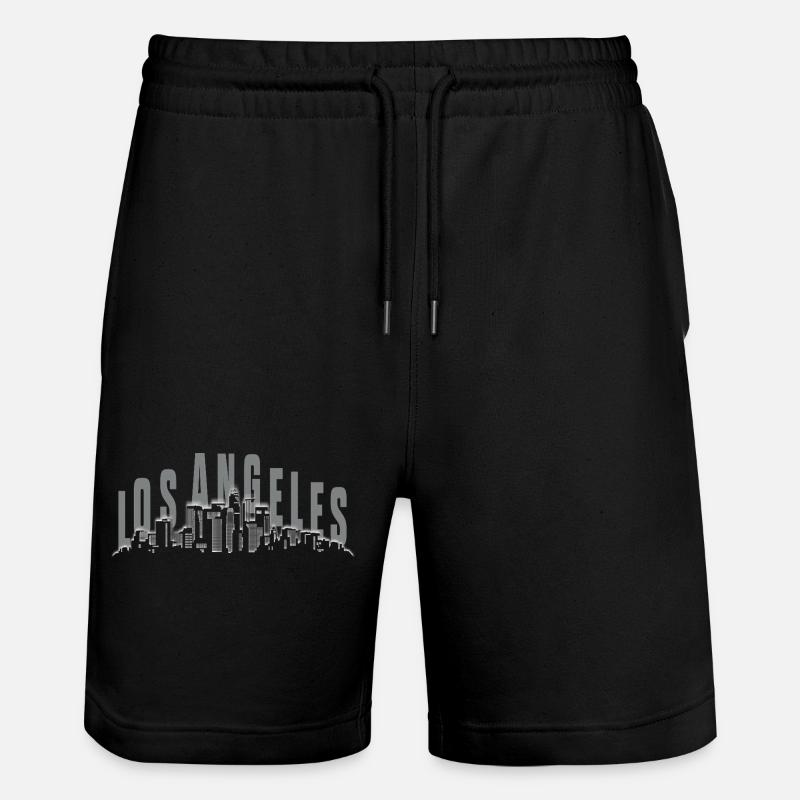 Los Angeles Skyline - Stanley/Stella Unisex Bio Joggingshorts Trainer  - Schwarz