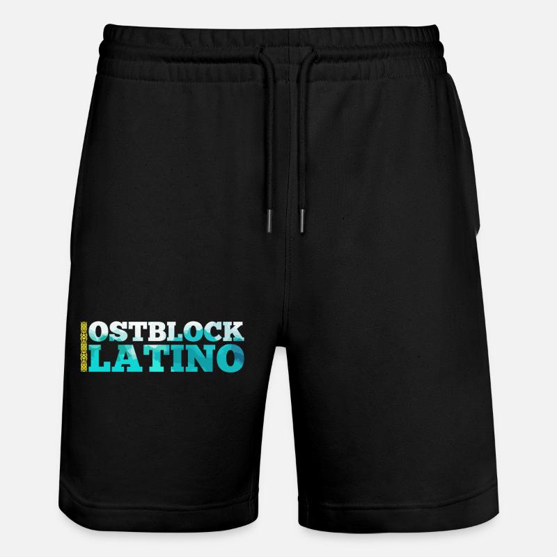 Ostblock Latino Kasache Kasachstan Geschenk - Stanley/Stella Unisex Bio Joggingshorts Trainer  - Schwarz