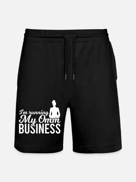 Yogalehrer Witz - Stanley/Stella Unisex Bio Joggingshorts Trainer - Schwarz