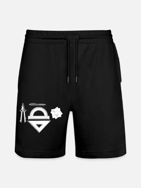 Graphique d’architecte - Short de jogging bio TRAINER Stanley/Stella unisexe - noir