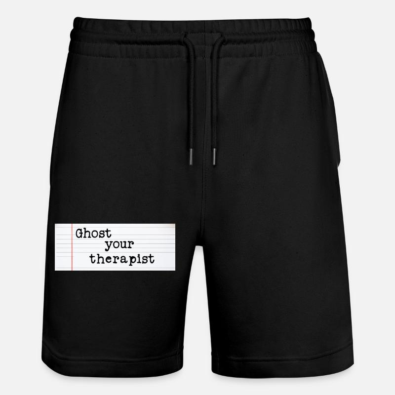 Ghost Your Therapist - Stanley/Stella Unisex Bio Joggingshorts Trainer - Schwarz