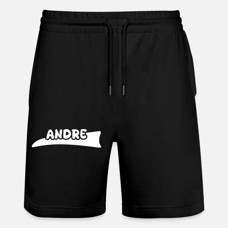 First name Andre - Stanley/Stella Trainer Unisex Organic Jogging Shorts - black