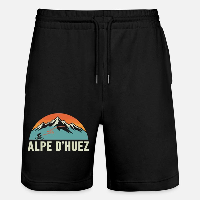 Alpe d'Huez Course Rétro - Short de jogging bio TRAINER Stanley/Stella unisexe - noir