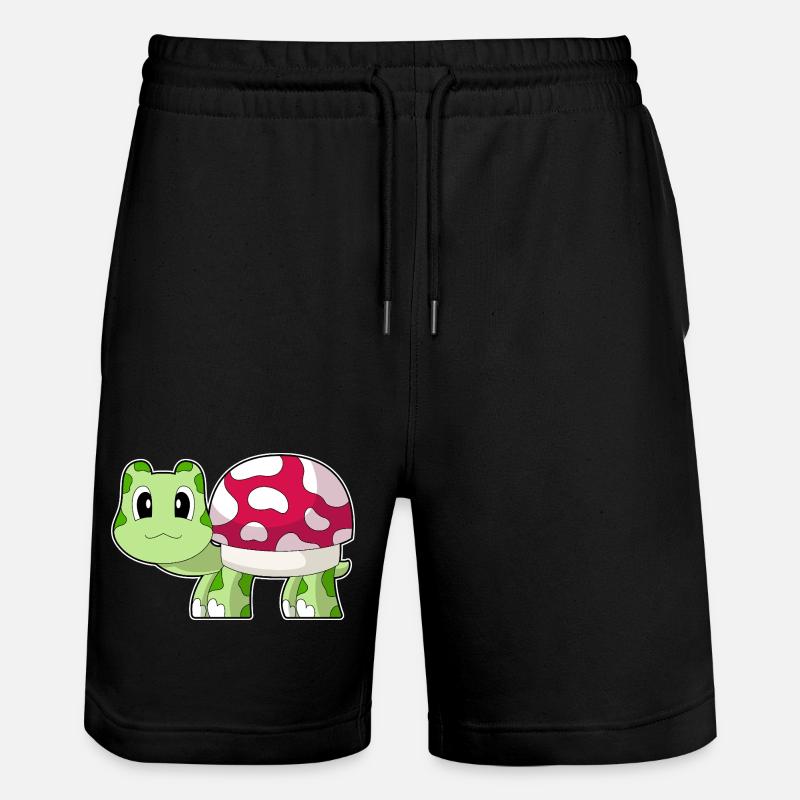 Champignon Tortue - Short de jogging bio TRAINER Stanley/Stella unisexe - noir