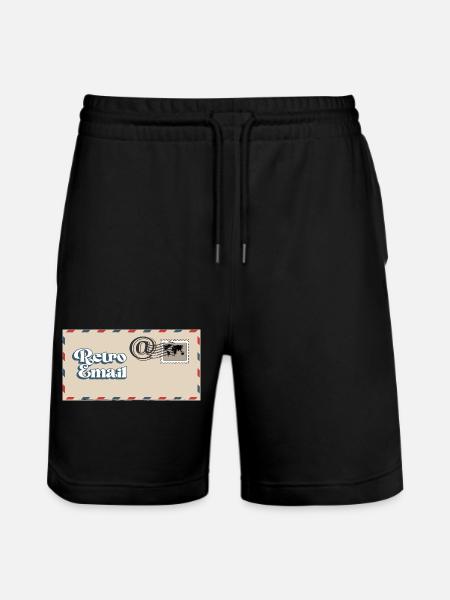 Retro Enamel - Stanley/Stella Trainer Unisex Organic Jogging Shorts - black