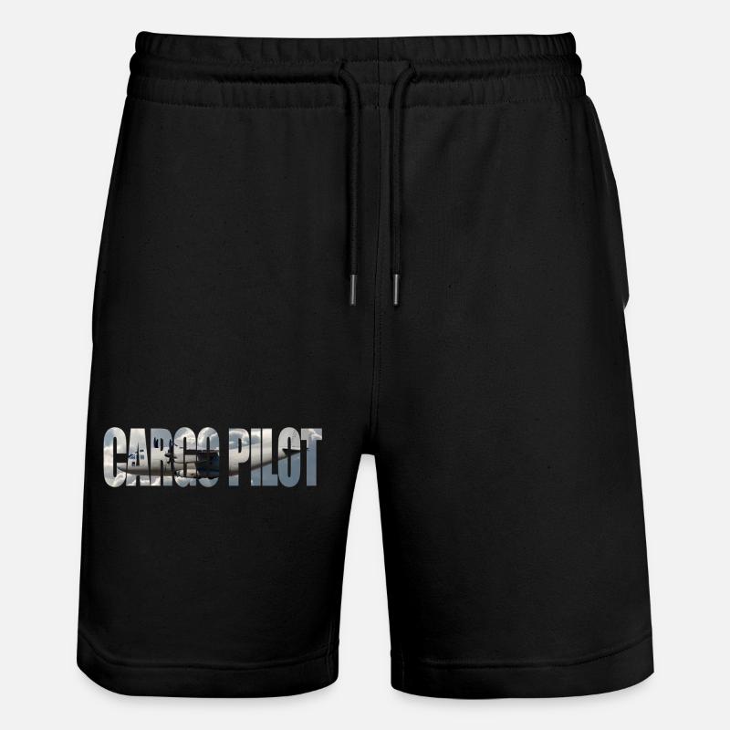 Cargo pilot C-27 - Stanley/Stella Unisex Bio Joggingshorts Trainer  - Schwarz