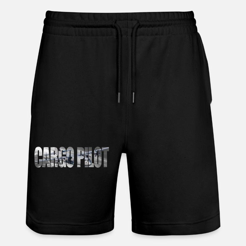 Pilote cargo C-130 - Short de jogging bio TRAINER Stanley/Stella unisexe - noir