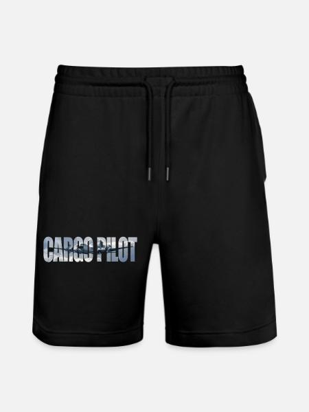 Cargo pilot DC-4 - Stanley/Stella Trainer Unisex Organic Jogging Shorts - black