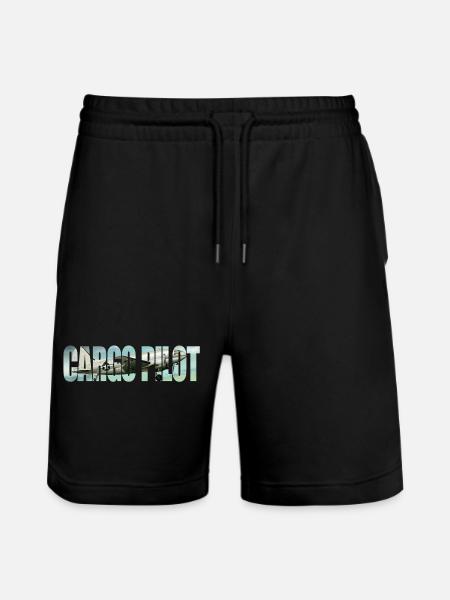 Cargo pilot C-46 - Stanley/Stella Trainer Unisex Organic Jogging Shorts - black