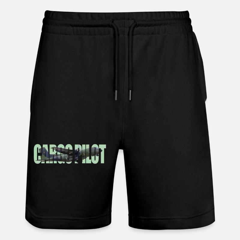Cargo pilot C-160 - Stanley/Stella Unisex Bio Joggingshorts Trainer  - Schwarz