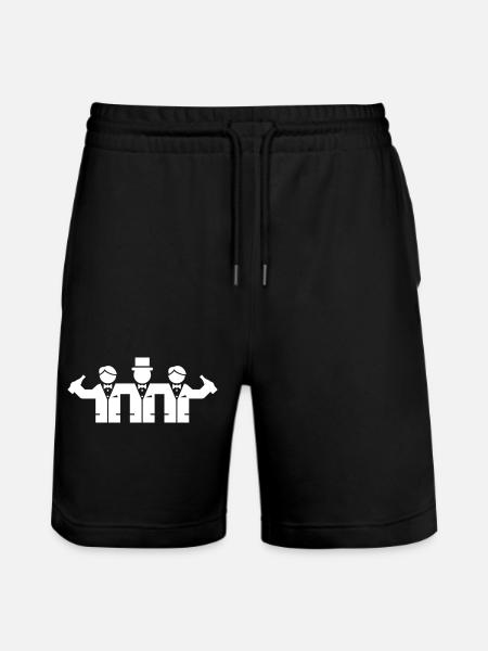 Junggesellen Bräutigam Symbol - Stanley/Stella Unisex Bio Joggingshorts Trainer - Schwarz