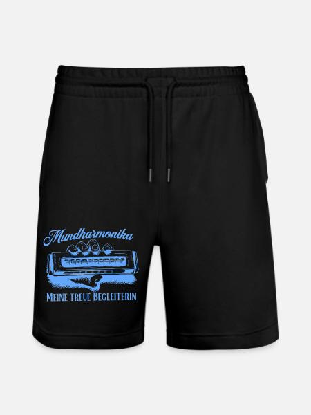 Mundharmonika - Meine treue Begleiterin - Stanley/Stella Unisex Bio Joggingshorts Trainer  - Schwarz