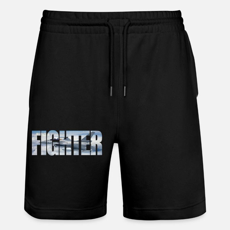 Chasseur F-16 Fighting Falcon - Short de jogging bio TRAINER Stanley/Stella unisexe - noir