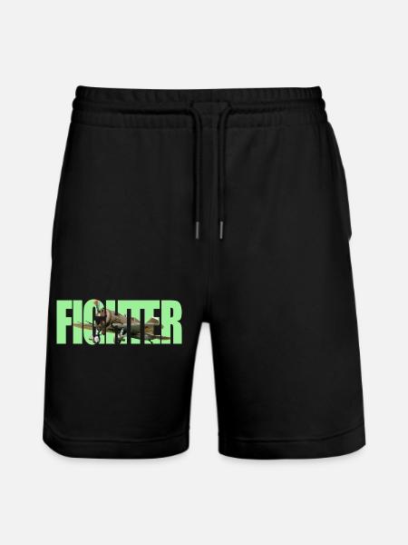 Fighter I-16 - Stanley/Stella Unisex Bio Joggingshorts Trainer - Schwarz