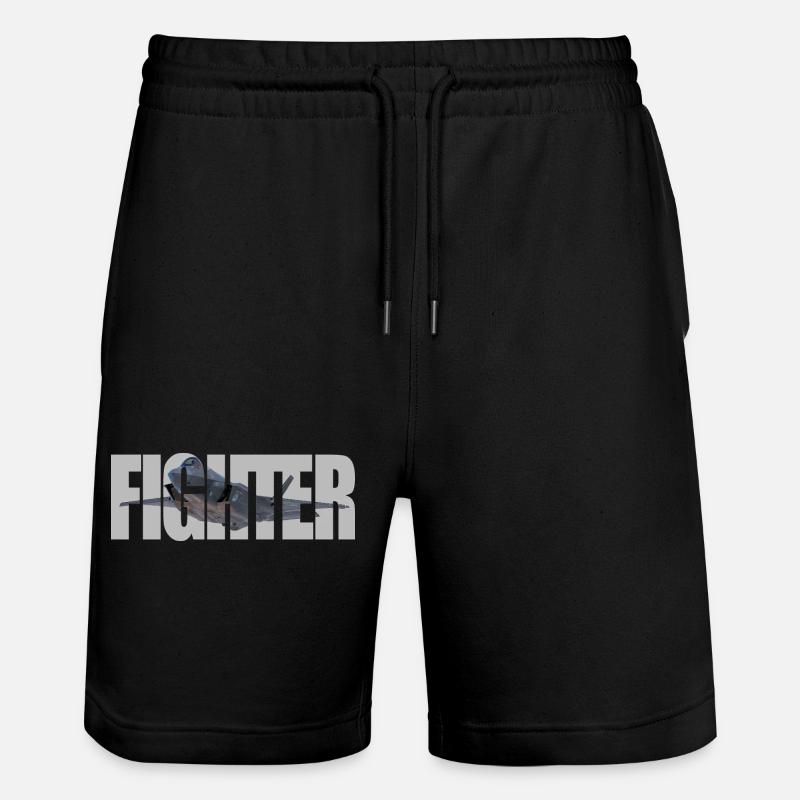 Chasseur F-35 Lightning II - Short de jogging bio TRAINER Stanley/Stella unisexe - noir