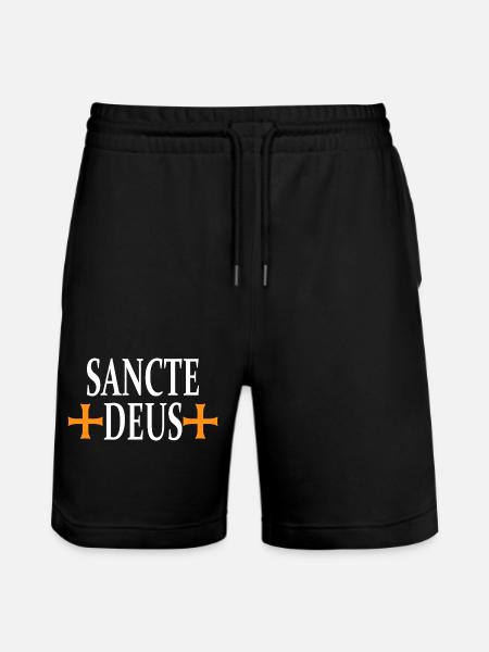Croix Sancte Deus Conception Religieuse - Short de jogging bio TRAINER Stanley/Stella unisexe - noir