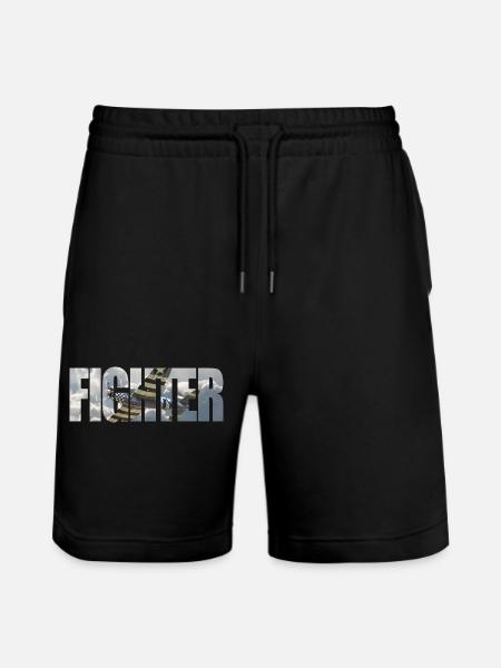 Chasseur P-47 Thunderbolt - Short de jogging bio TRAINER Stanley/Stella unisexe - noir