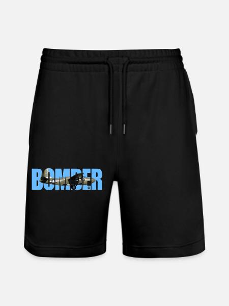 Bomber A-20 Havoc - Stanley/Stella Trainer Unisex Organic Jogging Shorts - black
