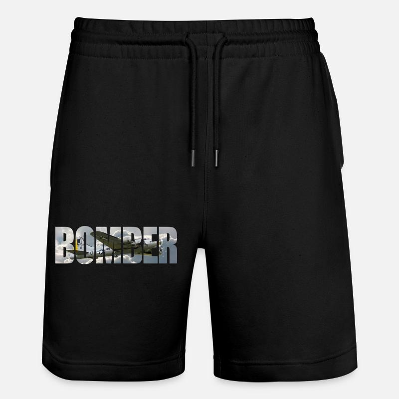 bombardier B-17 Forteresse volante - Short de jogging bio TRAINER Stanley/Stella unisexe - noir