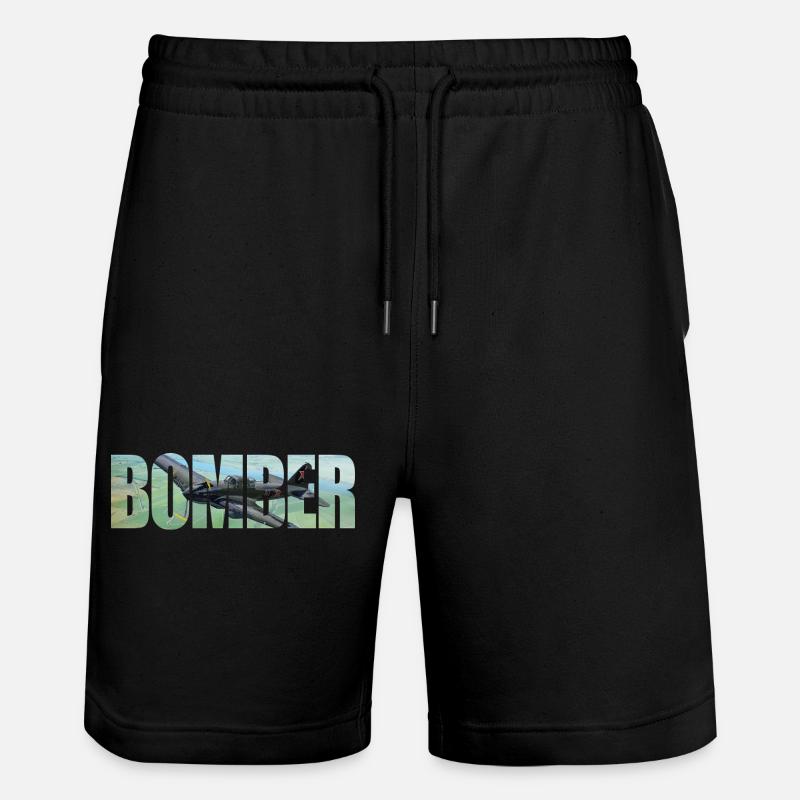 Bomber IL-2 - Stanley/Stella Unisex Bio Joggingshorts Trainer  - Schwarz