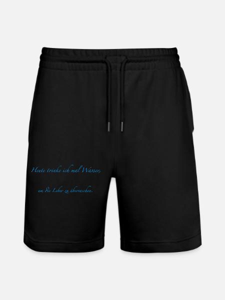 Today I drink - Stanley/Stella Trainer Unisex Organic Jogging Shorts - black